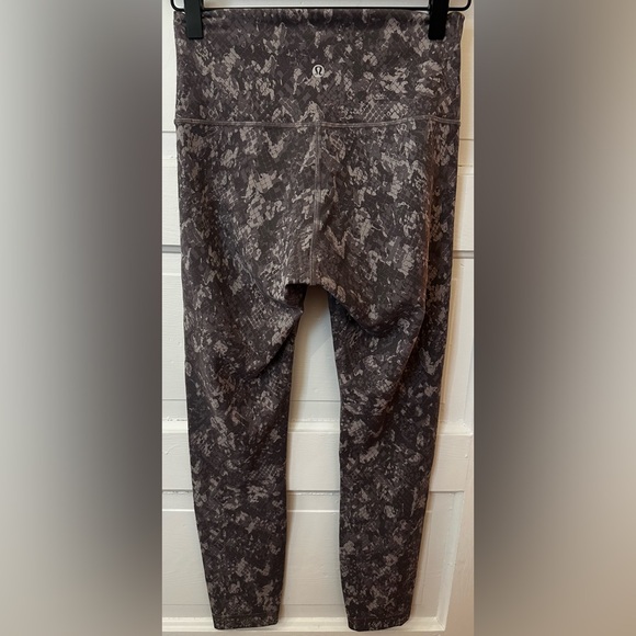 Lululemon Wunder Train High-Rise Tight 25" Hideaway Camo Lunar Rock Multi Sz 6 - Picture 3 of 6